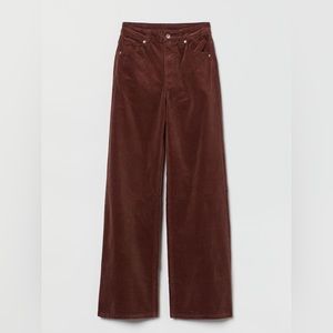 High Waisted Brown Corduroys